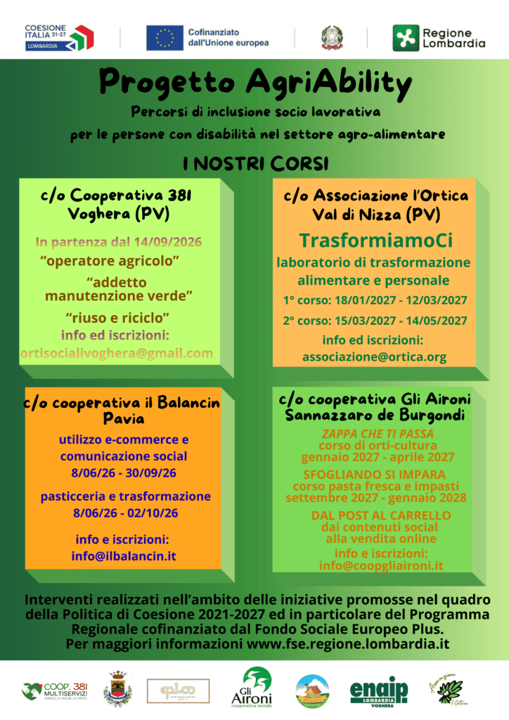 corsi agriability